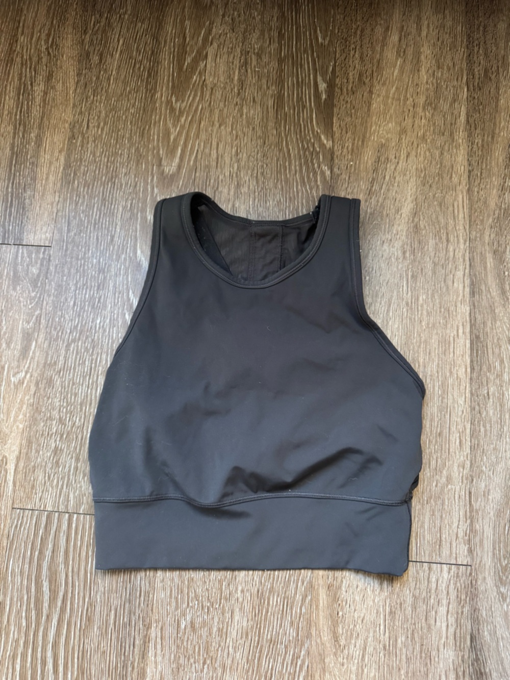 Lululemon black athletic cropped tank top